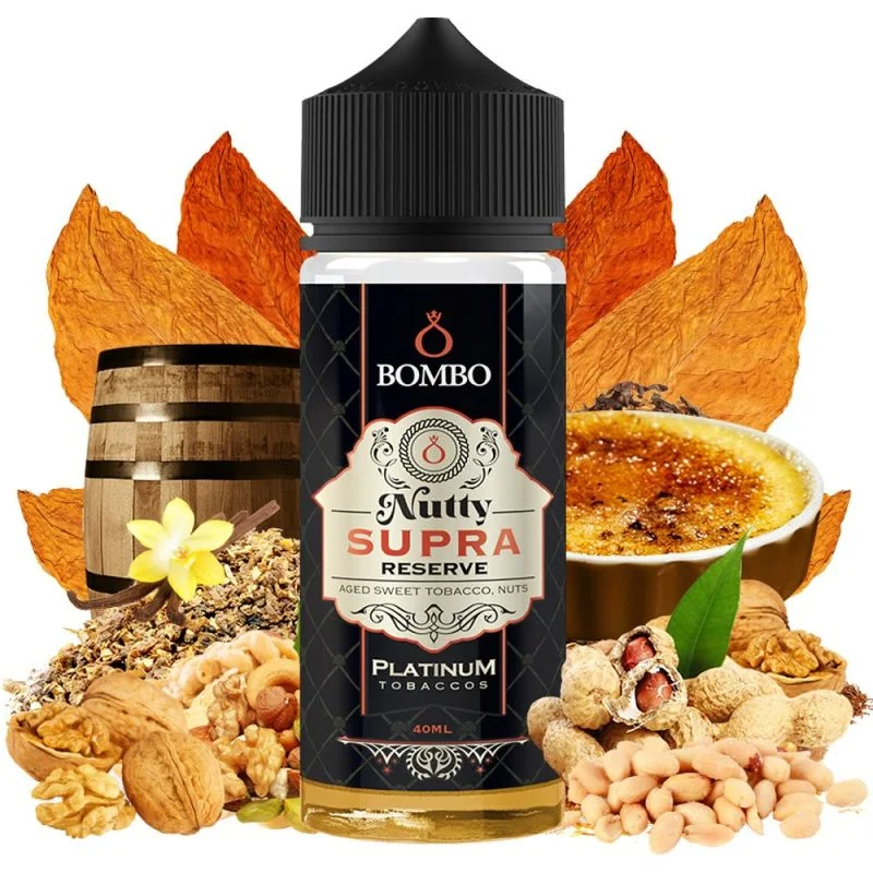 Bombo Platinum Tobaccos Nutty Supra Reserve 40ml/120ml Flavorshot