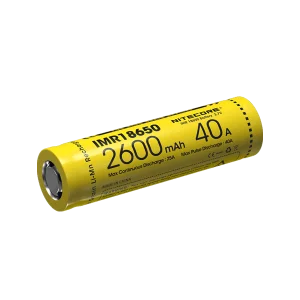 NITECORE IMR18650 2600mah 40A FlatTop