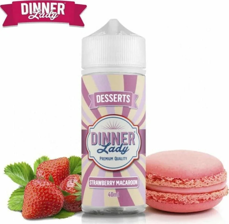 Dinner Lady  Flavour Shot Strawberry Macaroon 120ml