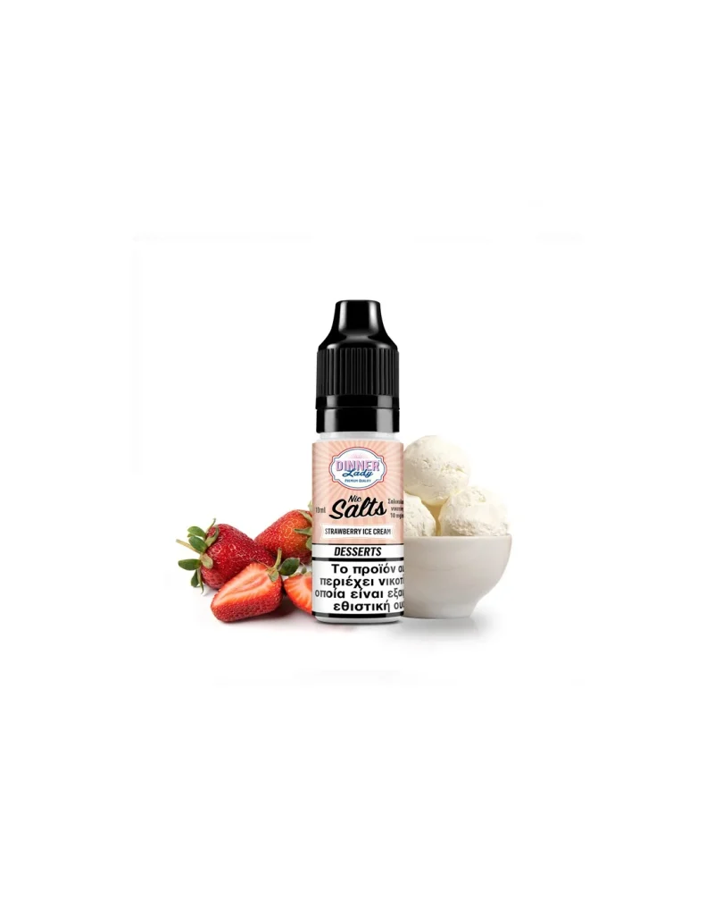 (product) Dinner Lady Salt Strawberry Ice Cream 10ml