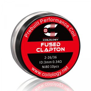 Coilology Ni80 Fused Clapton Prebuilt Coils 26*36 0.34Ohm 10pcs