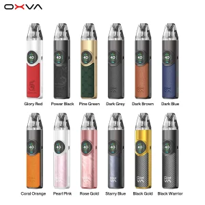 a group of electronic cigarettes oxva nexlim pod kit