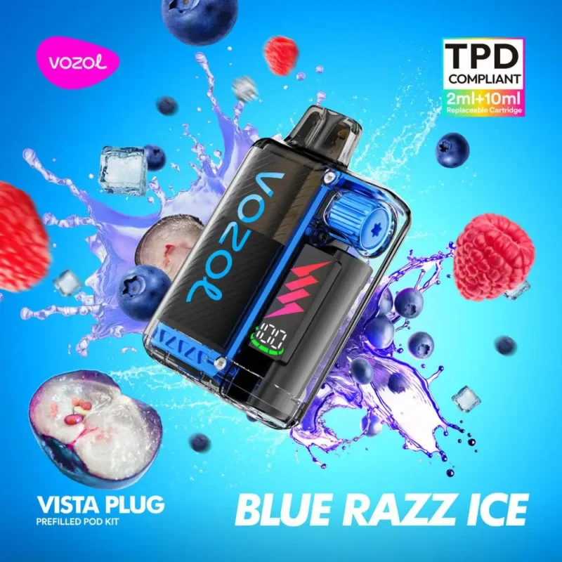 Vozol Vista Plug 20mg 2ml + 10ml Blue Razz Ice (10.000 puffs)