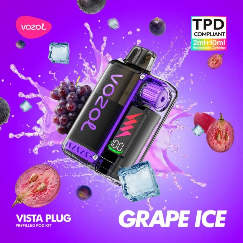 Vozol Vista Plug 20mg 2ml + 10ml Grape Ice (10.000 puffs)